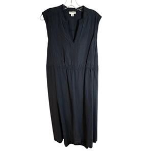 Sundance Back Cut Out Maxi Dress Womens Size 14 Plus Lyocell Gray NWOT